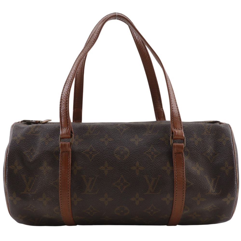 Louis Vuitton Papillon Handbag Monogram Canvas Brown Tote Bag Zipper